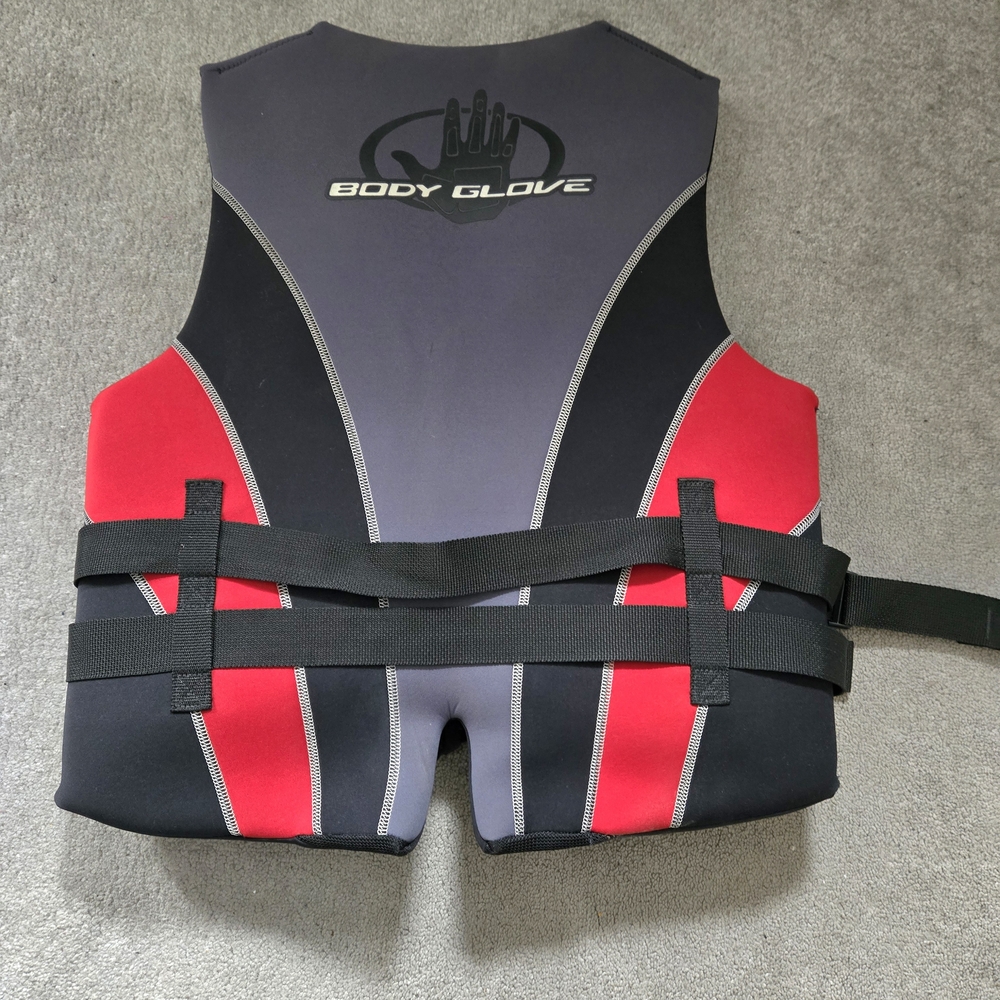Body Glove Men's Red & Black Neoprene Life Vest - Picture 5 of 7